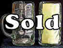 Set of 2 Lowenbrau Giant Glass Beer Mugs