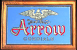 1983 Arrow Cordials Liquor Vintage Bar Mirror