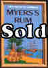 Myers Dark Rum Bamboo Wood Framed Vintage Bar Mirror