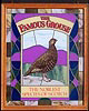 Famous Grouse Scotch Whisky Translucent Simulated Stained Glass Sun Catcher Bar Sign