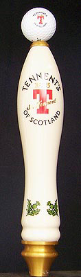 Tennant's Lager of Scotland Golf Ball Tap Handle