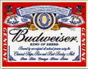 Budweiser Label Tin Sign