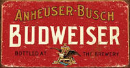 Budweiser Anheuser Busch Retro Tin Sign