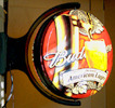 Budweiser Double-Sided Rotating Illuminated Pub Light