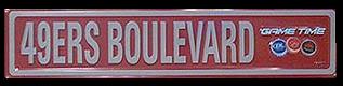 Budweiser San Francisco 49ers Blvd Tin Sign