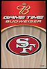 Budweiser San Francisco 49ers Tin Sign