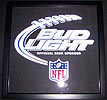 Bud Light Illuminated NFL New Beer Sign