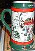 Budweiser 1991 Holiday Stein