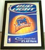 Bud Light Golden State Warriors Beveled Glass Mirror