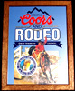 Coors Beer Rodeo Bar Mirror