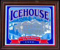 Icehouse Plank Road Brewery Smoked Glass Bar Back Mirror – Collectible Bar Decor