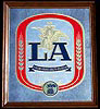 Anheuser Busch LA Beer Smoked Glass Mirror