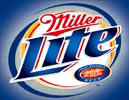 Miller Lite Beer Hurricane Logo Tin Sign
