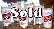 Set of 6 Schlitz Bar Glasses