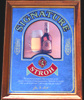 Stroh's Signature Beer Smoked Glass Bar Mirror