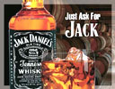 Jack Daniel's 'Just Ask for Jack' Tin Sign