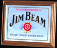 Jim Beam Kentucky Straight Bourbon Whiskey Vintage Bar Mirror