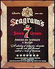 Seagram's 7 American Whiskey Reflective Glass Plaque