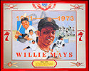 Seagram's 7 Whiskey Willie Mays Baseball Sports Bar Mirror
