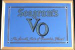 Seagram's VO Canadian Whiskey Beveled Glass Bar Back Mirror