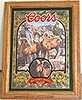 Coors Bighorn Sheep Reflective Glass Plaque
