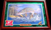 Miller High Life Fish Mirror Series Northern Pike Wildlife Mirror