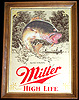 Miller High Life Sportsmen Series Bass Wildlife Mirror