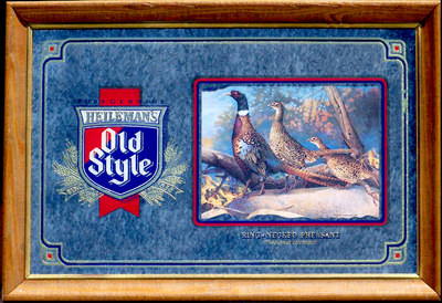 Heileman's Old Style 1993 Ring-necked Pheasant Wildlife Mirror