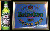 Heineken Holland Beer Brass Framed Bar Mirror