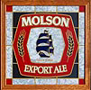 Molson Export Ale Translucent Simulated Stained Glass Sun Catcher Bar Sign
