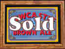 Newcastle Brown Ale Oak Framed Used Bar Mirror