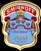 Smirnoff Vodka Crest Shaped Vintage Large Bar Mirror