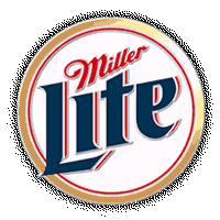 Miller Lite Beer Barrel Head Bar Sign
