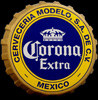 Corona Extra 3D Bottlecap Tin Sign - Collectible Bar Decor