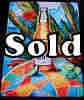 Corona Light Simulated Oil Painting Beach Scene Tin Sign