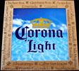 Corona Light Mexican Resorts Reflective Glass Plaque