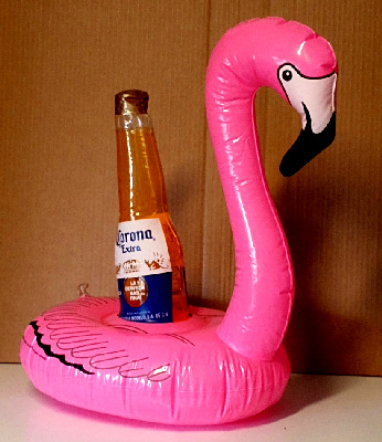 Corona Extra Inflatable Pink Swan