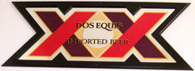 Dos Equis Imported Beer X-shaped Bar Mirror