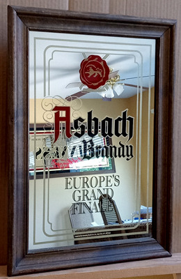 Asbach Brandy Vintage Bar Mirror