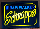 Hiram Walker Schnapps Illuminated Sign