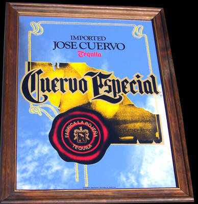 Jose Cuervo Tequila Especial Large Vintage Bar Mirror