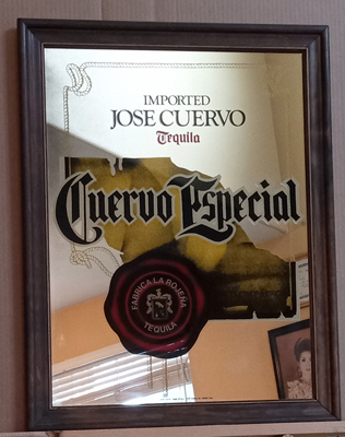 Jose Cuervo Tequila Especial Large Vintage Bar Mirror