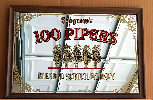 Seagram's 100 Pipers Scotch Whisky Bar Mirror