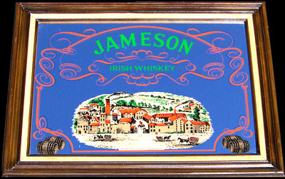Jameson Irish Whiskey Distillery Vintage Bar Mirror