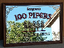 Seagram's 100 Pipers Scotch Whisky Bar Mirror