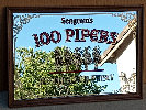Seagram's 100 Pipers Scotch Bar Mirror