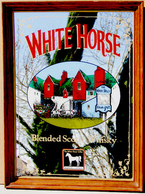 White Horse Blended Scotch Whisky Bar Mirror