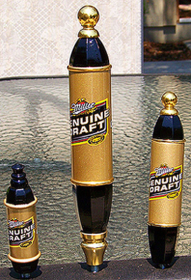 Miller Genuine Draft Set of 3 Tap Handles