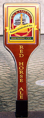 Sacramento Brewing Co Red Horse Ale Tap Handle