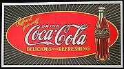 Coca-Cola Starburst Tin Sign